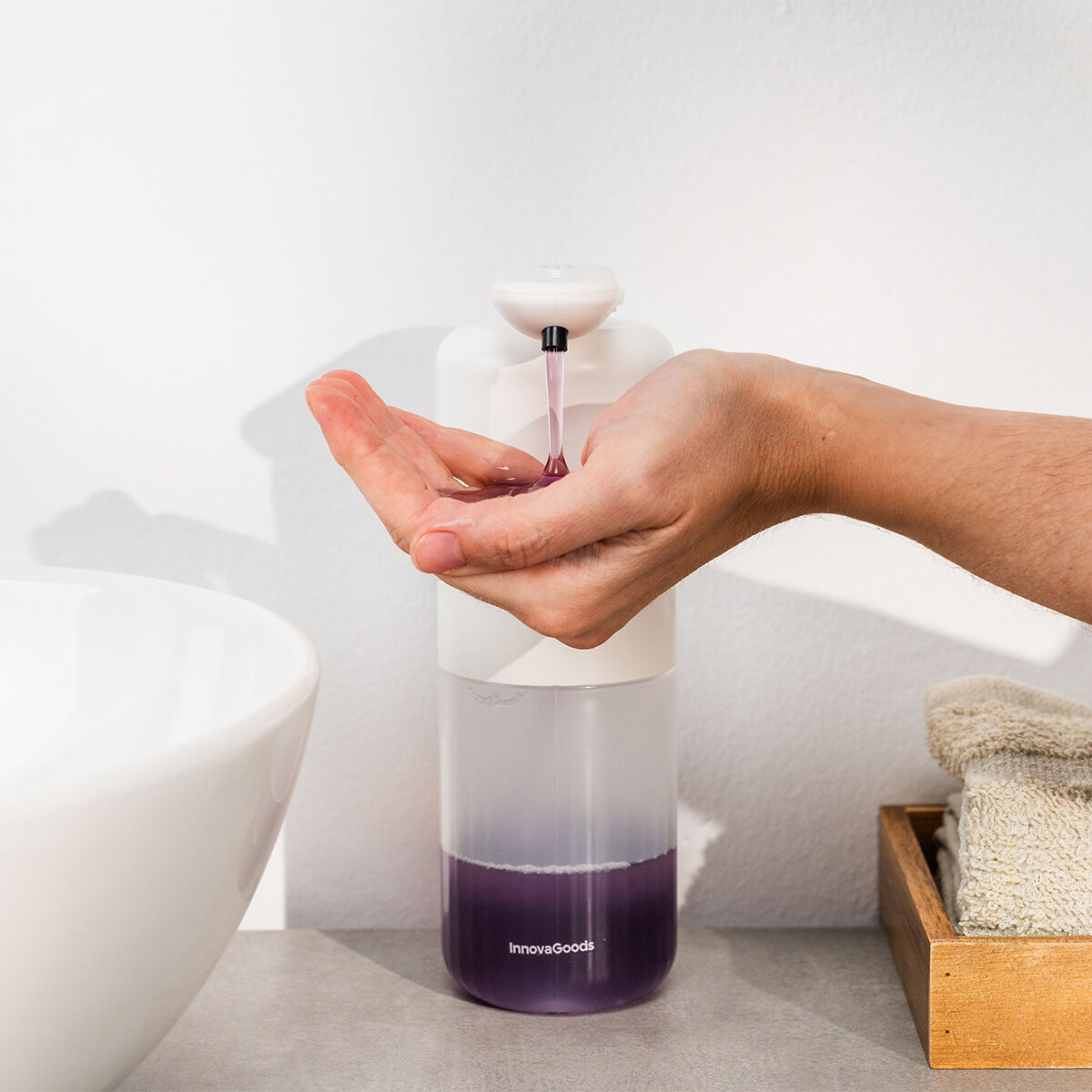 Automatische navulbare dispenser voor vloeibare zeep Bitesap InnovaGoods