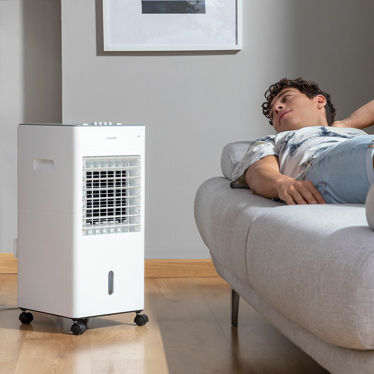 Multifunctionele draagbare verdampende airconditioner Airvecove InnovaGoods 5 L 65 W